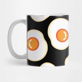 Eggs | Cute | Black Mug